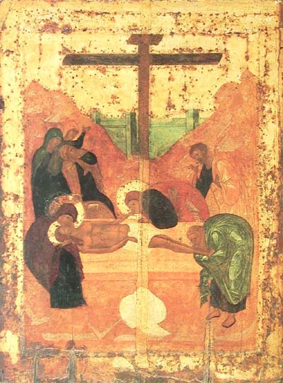 Положение во гроб, 1425 - 1427 - Андрей Рублёв