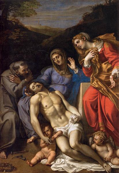 Pietà with St Francis and Mary Magdalene, 1602 - 1607 - Annibale Carracci
