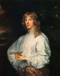 James Stuart, Duque de Richmond e Lennox Com os Seus Atributos - Antoon van Dyck