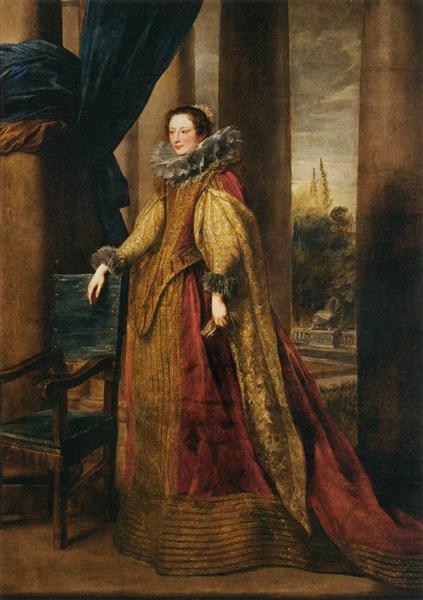Портрет генуэзской дворянки, 1621 - 1627 - Антонис ван Дейк