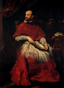 Portrait du cardinal Guido Bentivoglio - Antoine van Dyck