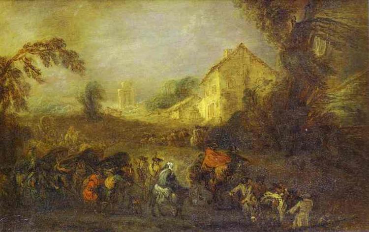 The Hardships of War, c.1716 - Antoine Watteau