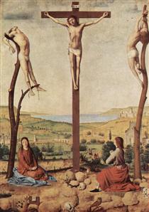 The Antwerp Crucifixion - Antonello da Messina