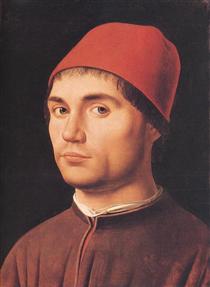 Porträt eines Mannes - Antonello da Messina