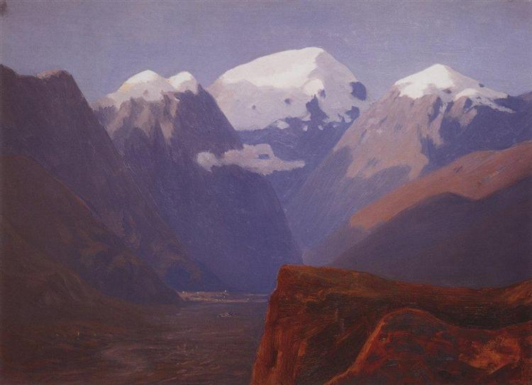 Snow tops, c.1895 - Arkhyp Kuindzhi