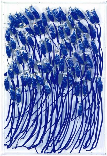 Blue Paint Tubes, 1990 - Arman