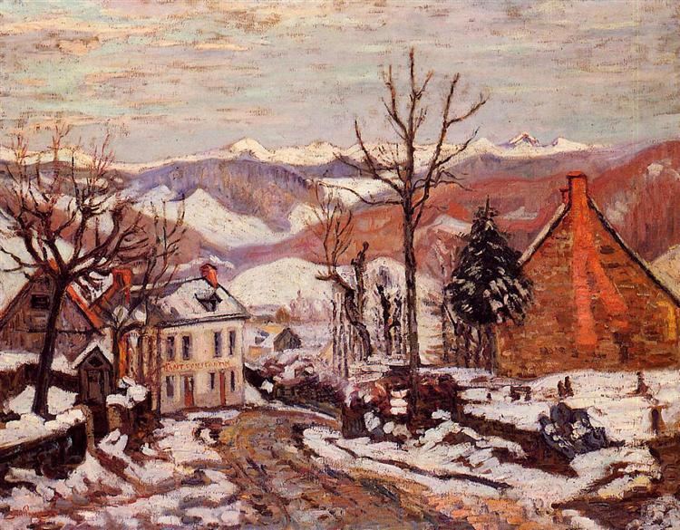 Winter in Saint-Sauves-d'Auvergne, 1900 - Armand Guillaumin