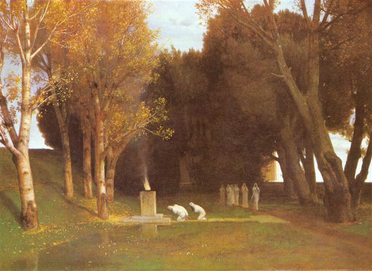 Священний гай, 1886 - Арнольд Беклін