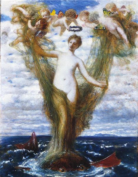 Venus Anadyomene, 1872 - 阿诺德·勃克林