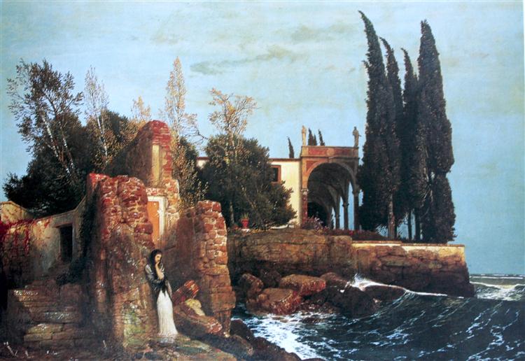 Villa by the Sea, 1878 - Arnold Böcklin