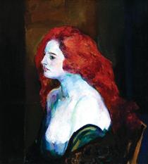 Woman with Red Hair - Arthur Beecher Carles