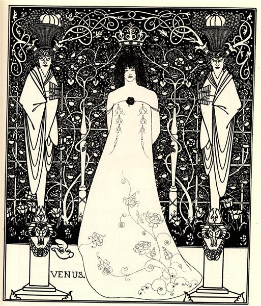 Frontispiece for 'Venus and Tannhauser', 1895 - Aubrey Beardsley