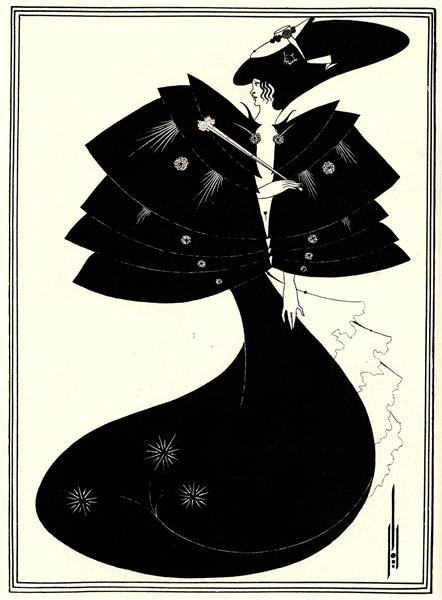 The Black Cape, 1894 - Обрі Бердслі