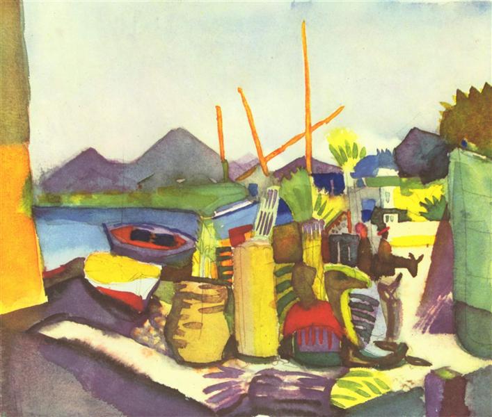 Landscape near Hammamet, 1914 - Август Маке