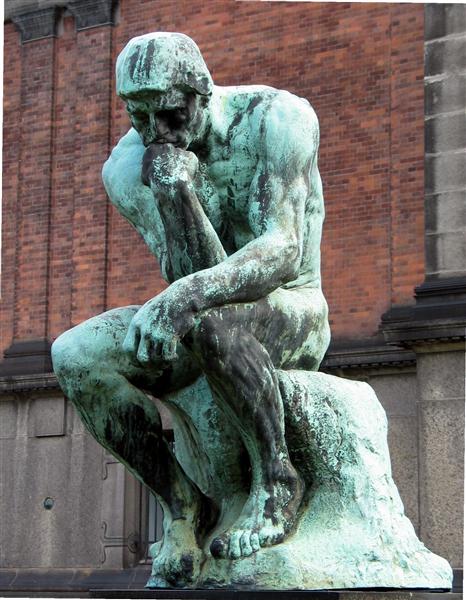 The Thinker, 1880 - 1882 - Auguste Rodin - WikiArt.org