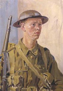 A Canadian Soldier - Augustus John