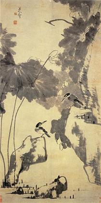 Lotus and Birds - Zhu Da