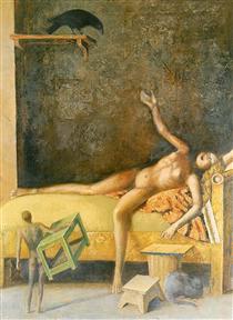Great composition with corbel - Balthus