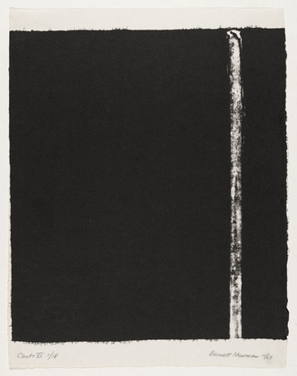 Canto VI, 1963 - 巴尼特·纽曼