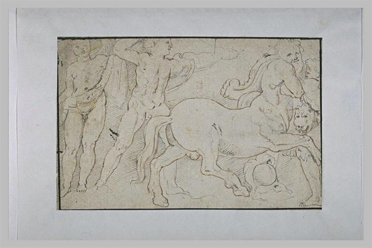 Battle of Centaurs and Greek - Бартоломео Естебан Мурільйо