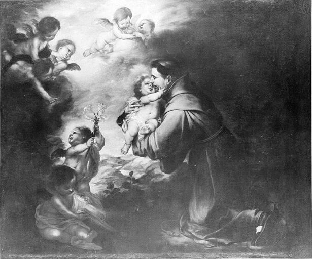 Saint Anthony Of Padua Adore The Child - Bartolome Esteban Murillo