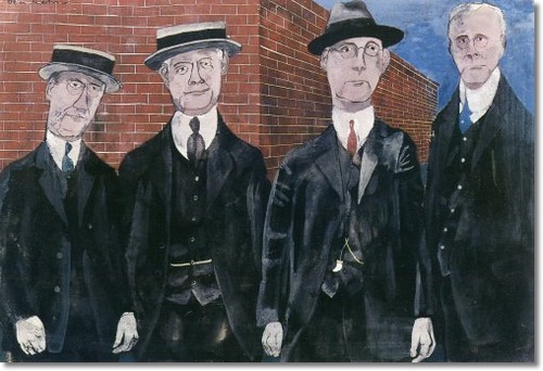 The Four Prosecutors - Sacco-Vanzetti Case, 1932 - Ben Shahn