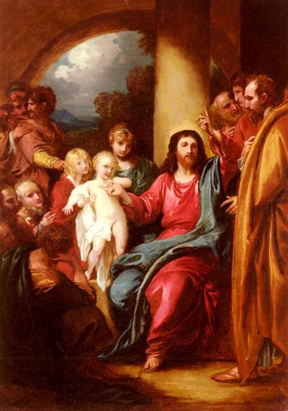 Christ Showing A Little Child As The Emblem Of Heaven, 1790 - Бенджамин Уэст