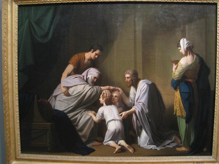 Jacob Blessing Ephraim and Manasseh, 1766 - 1768 - 本杰明·韦斯特