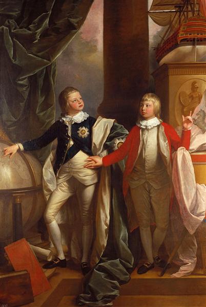 Princes William and Edward, 1778 - Бенджамин Уэст