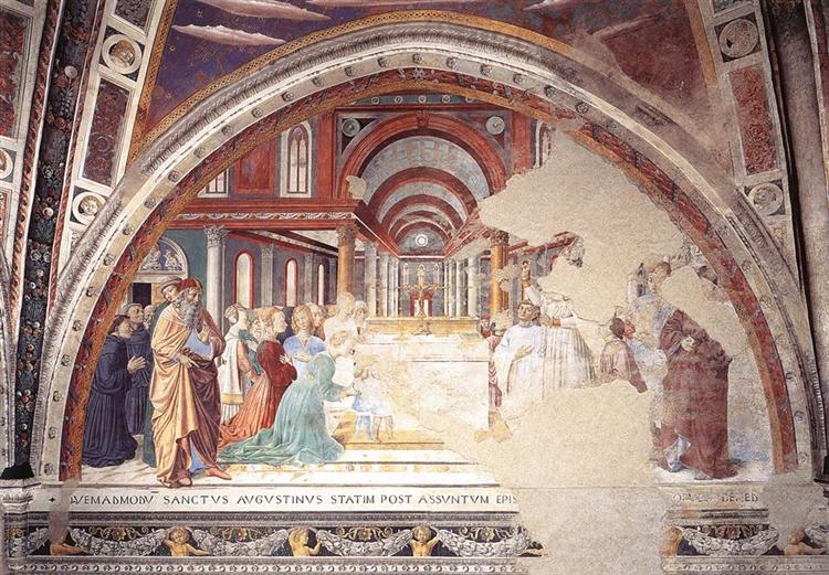 Blessing of the Faithful at Hippo, 1464 - 1465 - Benozzo Gozzoli