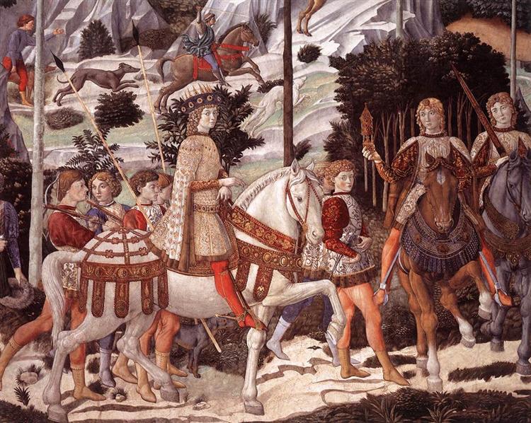 Procession of the Magus Balthazar (detail), 1459 - 1461 - Беноццо Гоццоли