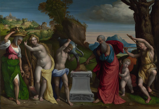 A Pagan Sacrifice, 1526 - Бенвенуто Тізі