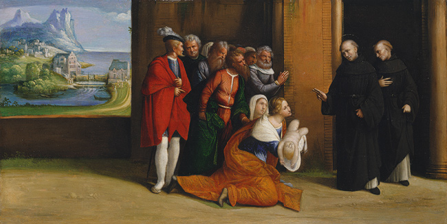 Saint Nicholas of Tolentino Reviving a Child, 1530 - Бенвенуто Тізі