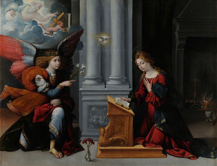 The Annunciation, 1528 - Benvenuto Tisi