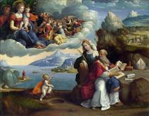 The Vision of St. Augustine - Benvenuto Tisi
