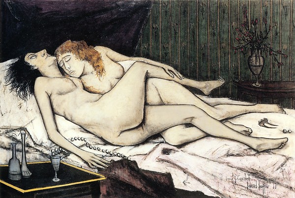 Le sommeil d'après Courbet, 1955 - Бернар Бюффе