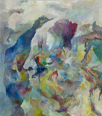 Blauer Vogelzug, 2001 - Bernard Schultze
