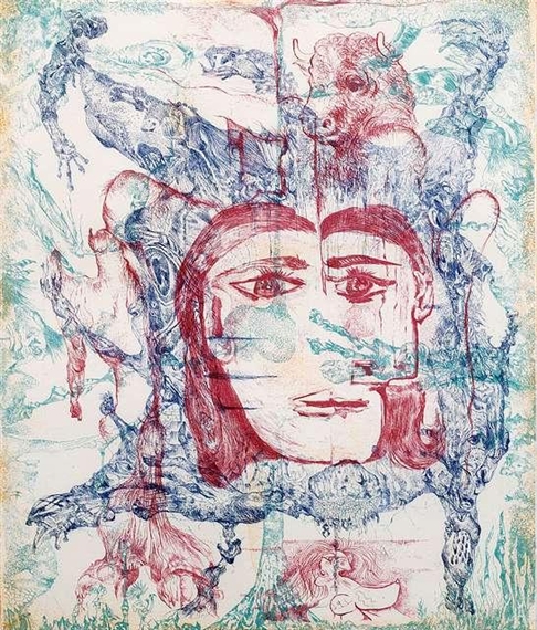 Homenagem a Picasso, 1974 - Bernard Schultze