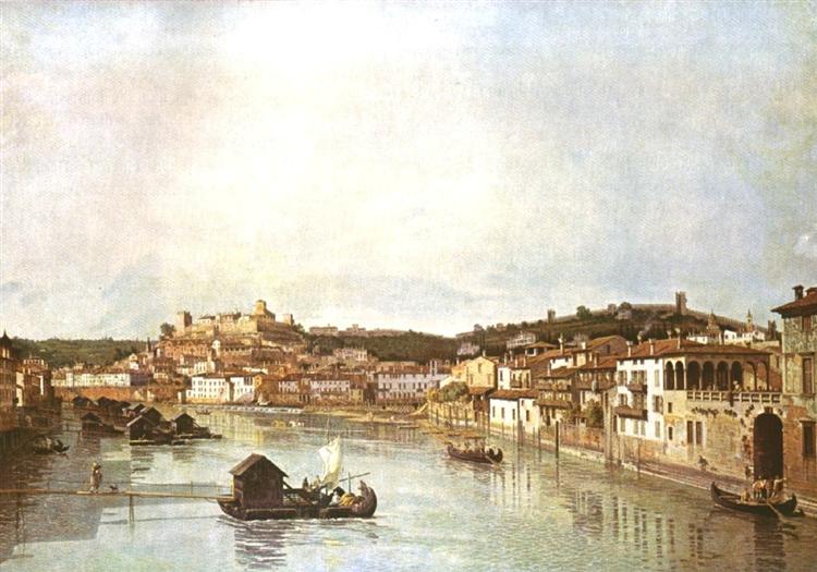Verona Veduta, 1746 - Бернардо Беллотто