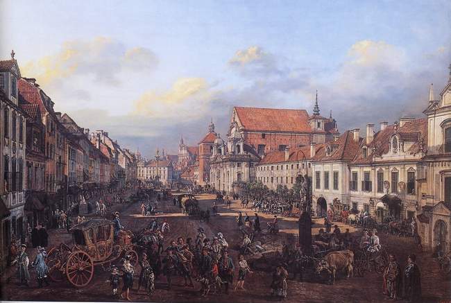 View of Cracow Suburb leading to the Castle Square, 1774 - Bernardo Bellotto
