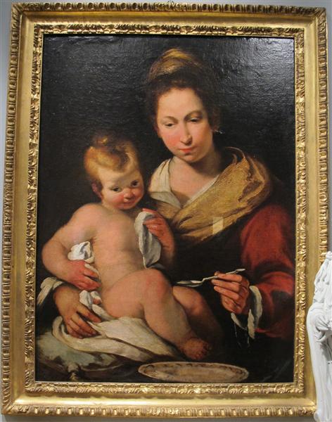 Madonna della pappa - Бернардо Строцці