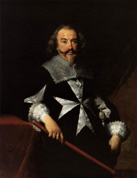 Portrait of a Maltese Knight, c.1629 - Бернардо Строцци