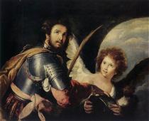 St. Maurice and the Angel - Bernardo Strozzi