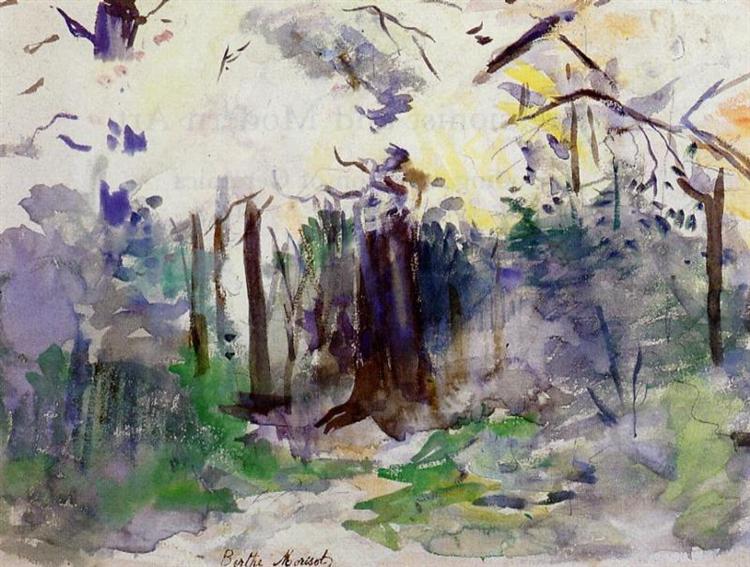 Autumn in the Bois de Boulogne, c.1884 - Berthe Morisot