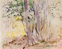 Boulogne Wood - Berthe Morisot