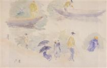 The Banks of the Seine - Berthe Morisot