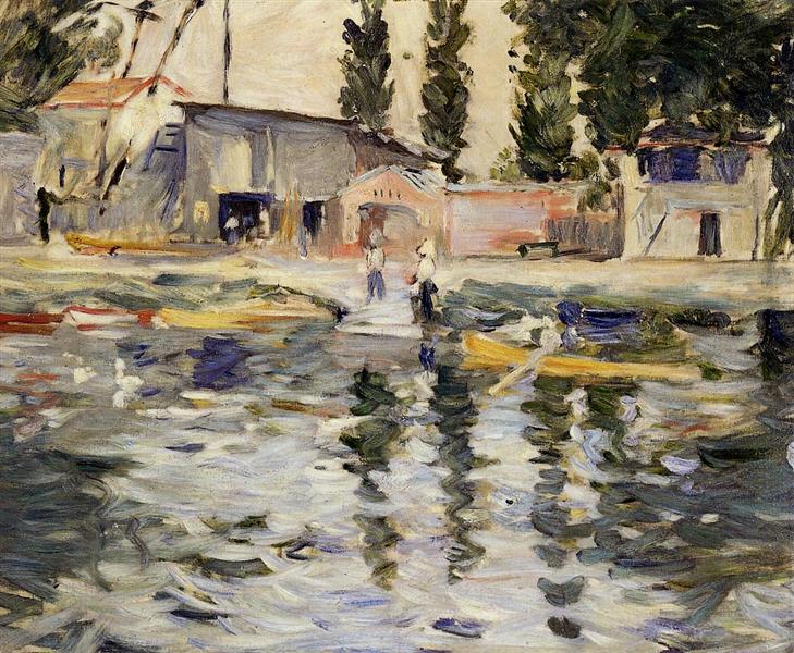 The Seine at Bougival, 1884 - Berthe Morisot