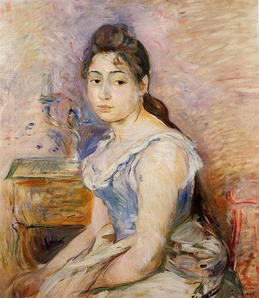 Young Woman in a Blue Blouse, 1891 - 貝爾特·莫里索