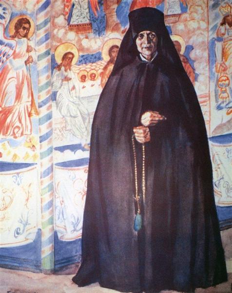 Abbess, 1920 - Boris Michailowitsch Kustodijew