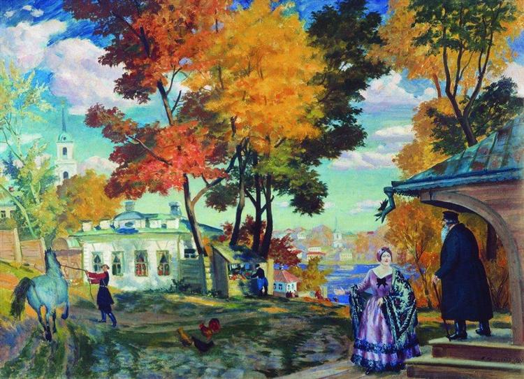 Autumn, 1924 - Boris Kustodiev